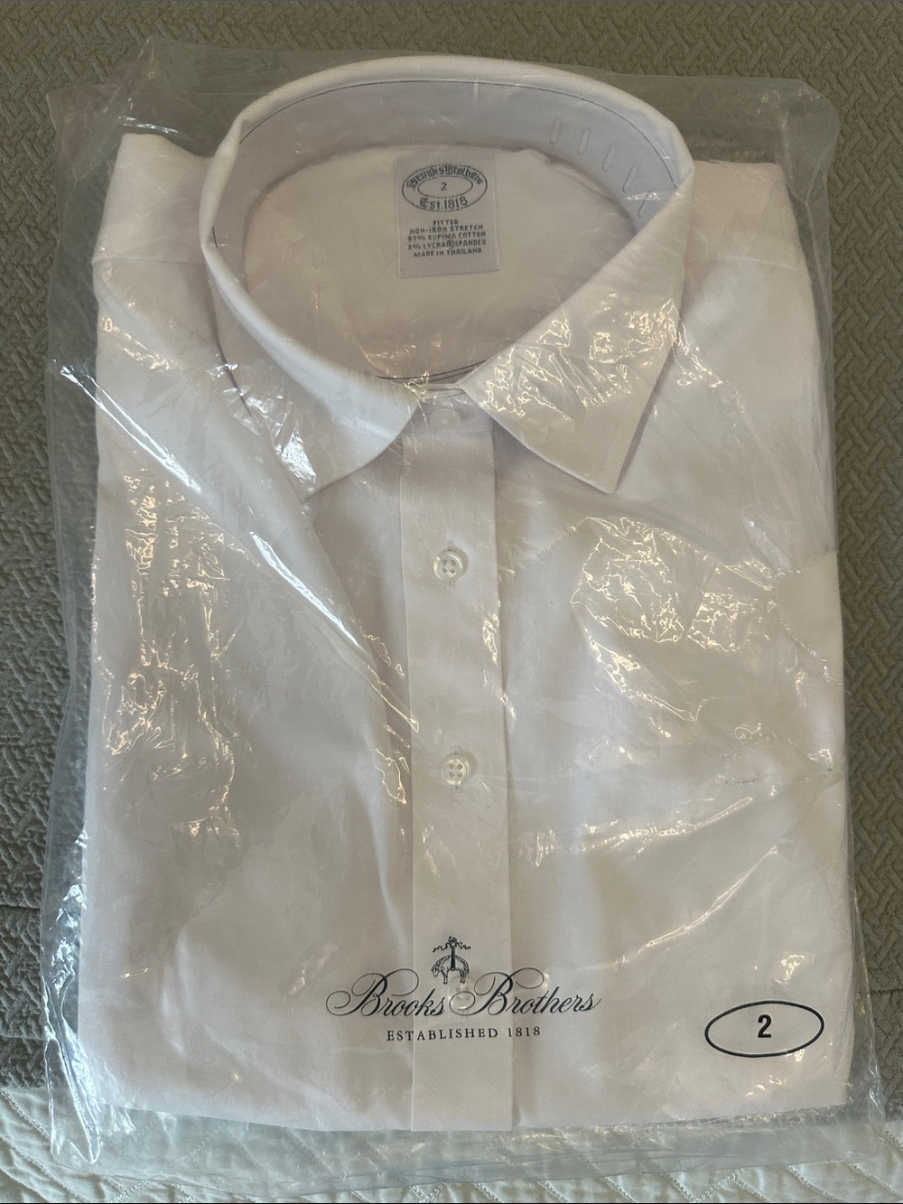 Brooks Brothers women’s White fitted non-iron Dress Shirt - Classic Point Collar